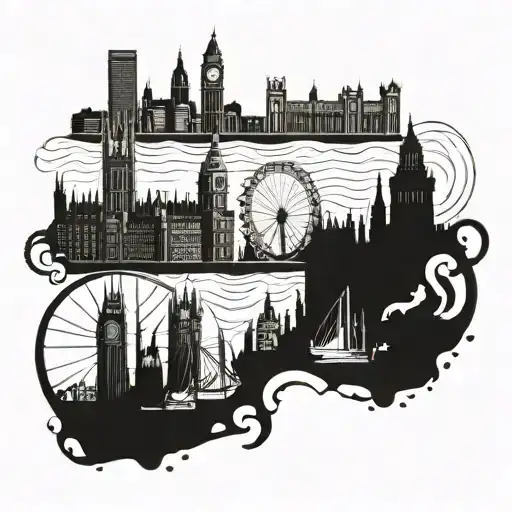 London And Lisbon Skyline