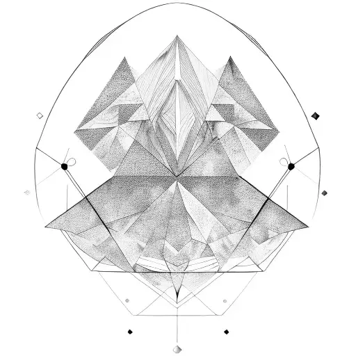 Verical Moon Shades With Geometry