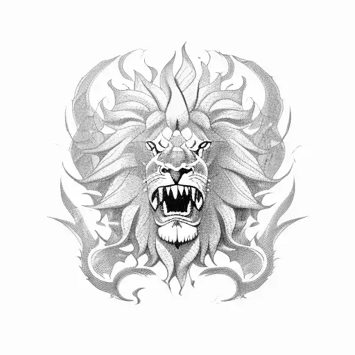 Lion Dragon Fight
