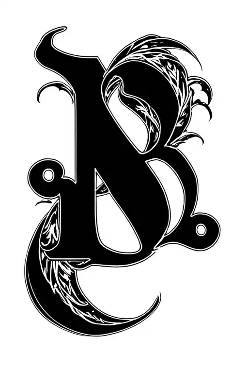 Name Tattoo Design Shaded