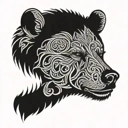 Nordic Mythology Bear Head
