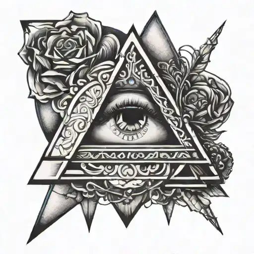 Blue Illuminati Eye