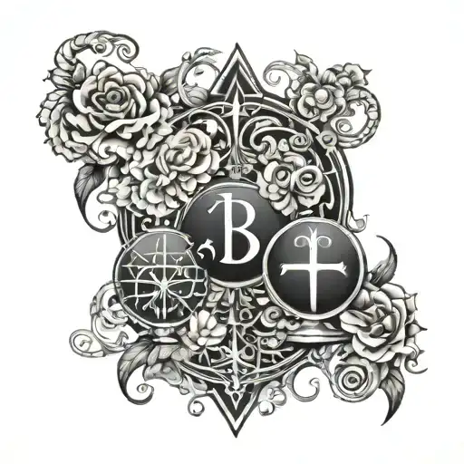 Libra Taurus Aquarius Scorpio Cancer Together In Chest Piece