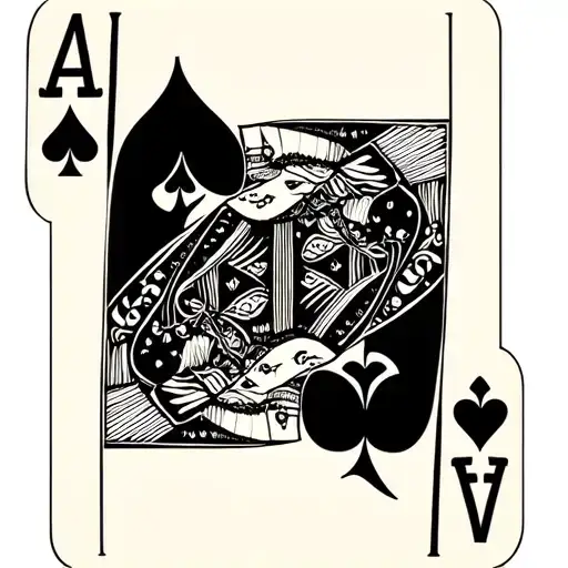 Queen Of Spades Card