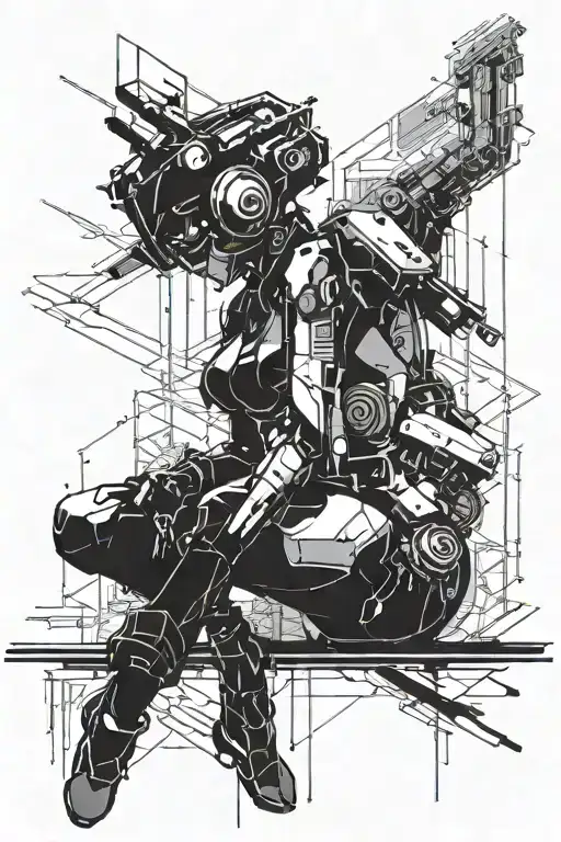 A Futuristic Cyberpunk Rave Scene With Industrial Elements