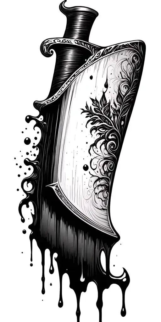 Blood Dripping Off Knife