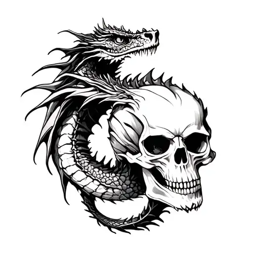 Dragons And Skulls