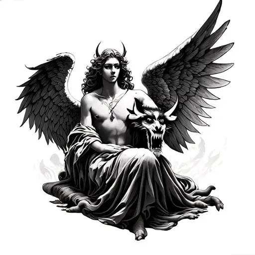 Angel Against A Demon