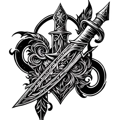 Dagger Embossed