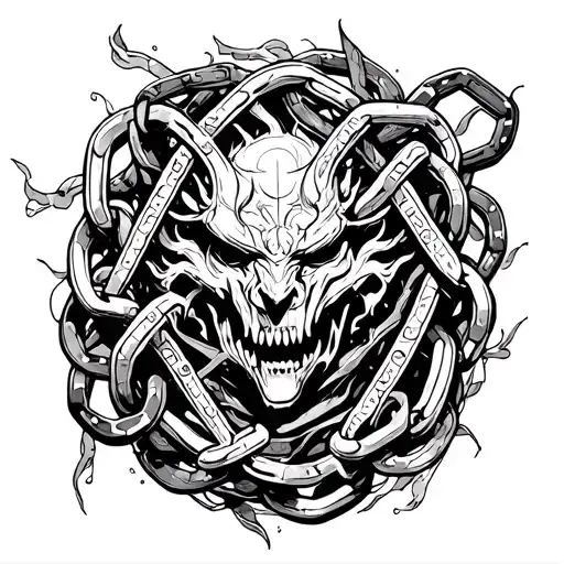 Chain With Susanoo Written On It