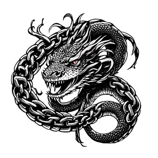 Chain With Susanoo Written On It One Cobra