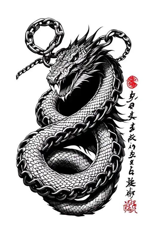 Chain With Susanoo Written On It One Cobra