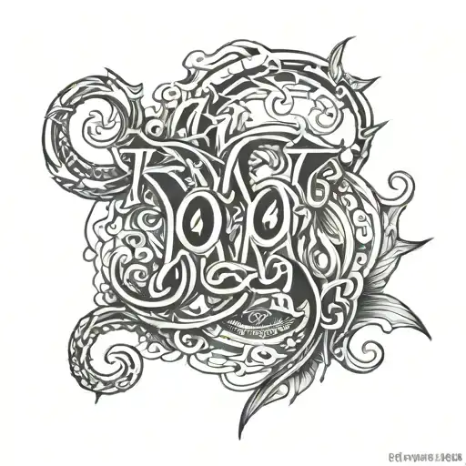 Metal Font Letters Oj