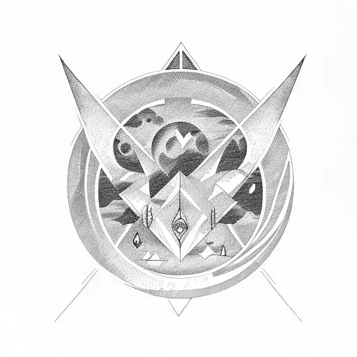 Moon Shades With Geometry