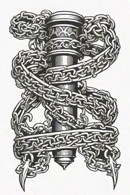 Scroll Saying Fidelity Bound By Chains Wrapping