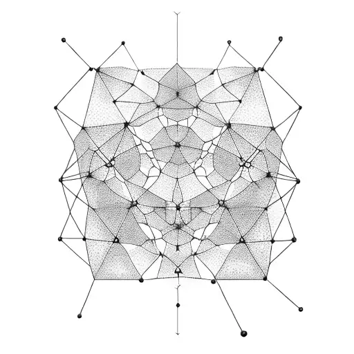 A Molecular Structure Resembling A Mountain Range