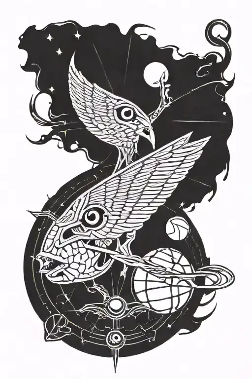 Combine Elements Of Basketball And The Eye Of Ra In A Unique Design