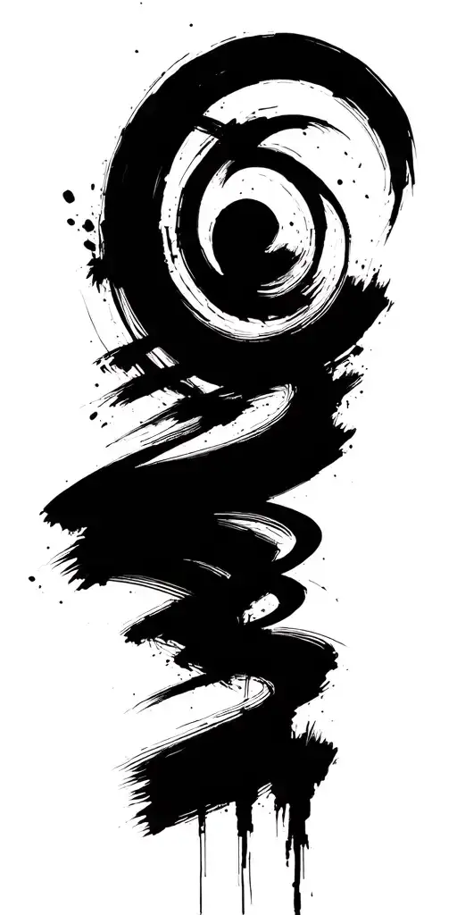 Black Brush Strokes Like Designs Cool Use Of Negative Space Abstract