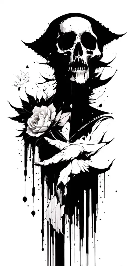 High Contrast Shading Dark Fantasy Aesthetic Surrealist Brutalist Gothic Blackwork