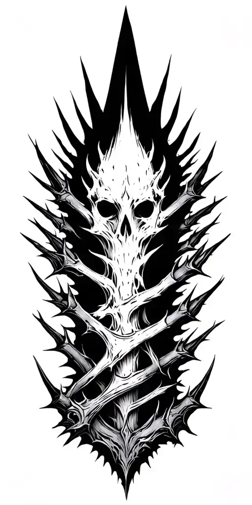 Full Sleave Made Of Thornes Very Sharp Pointy Thorne