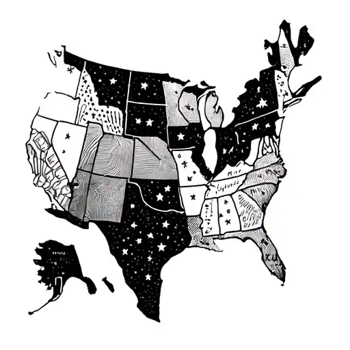 Outline Of United States Map