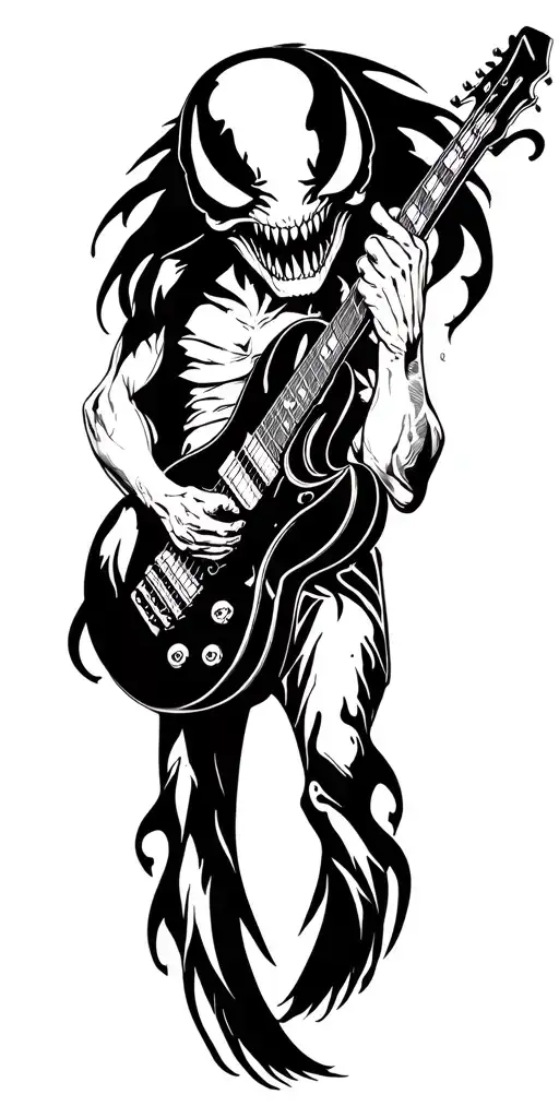 Venom Playing The Guitar