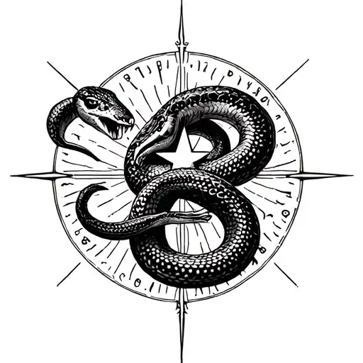 Creation Of Adam With A Snake And Star