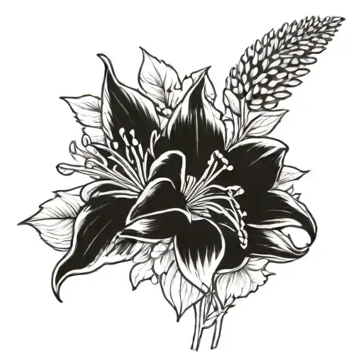 Wildflower Bouqet With Lily