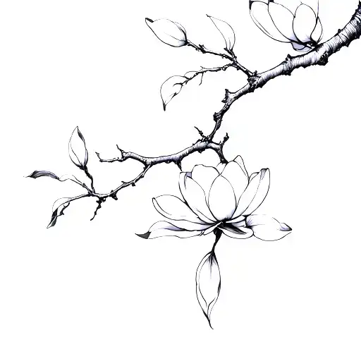Magnolia Tree Branch