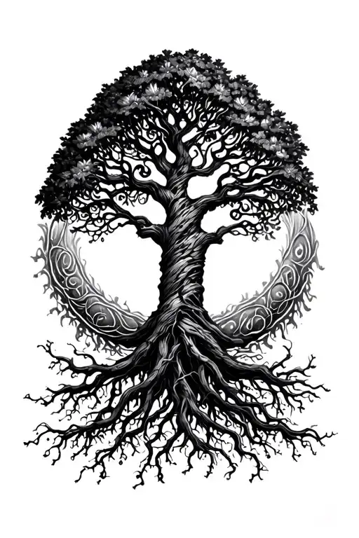 Tree Of Life With Wrap Around Roots