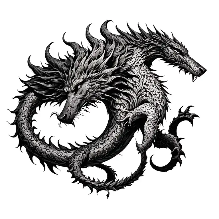 Fenrir Yggdrasil And Jormungandr