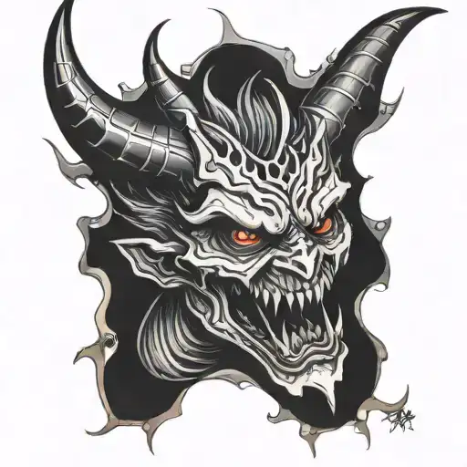 Demon Coming Out Of Hole