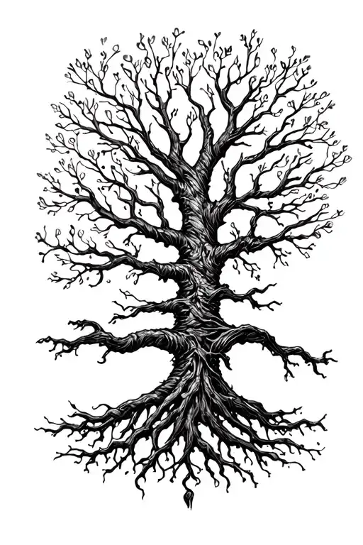 Tree Of Life With Roots Making A Bracelet