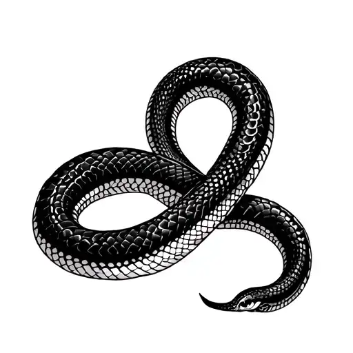 Dark Black Snake That Covers Entire Forearm