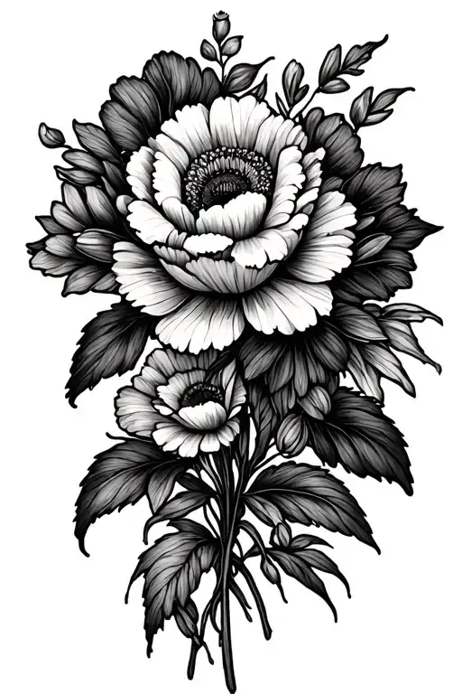 Watercolor Flower Bouquet