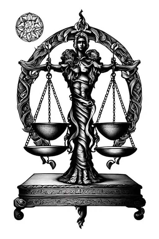 Libra Scales Balancing Life