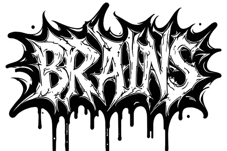Graffiti Style Word Brains