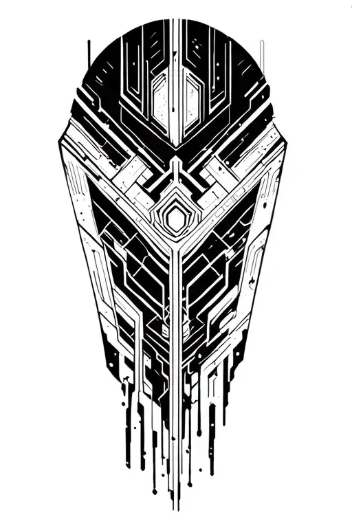 Cyberpunk Pattern Geometric