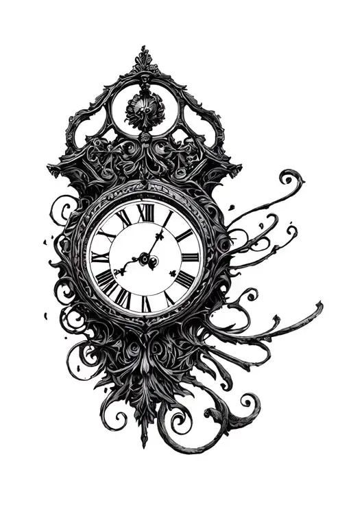 Clock With Roman Numerals