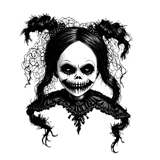 A Creepy Doll With A Sinister Grin