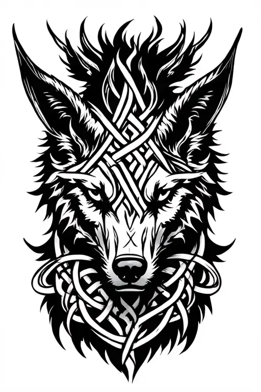 Fenrir Knotwork Viking