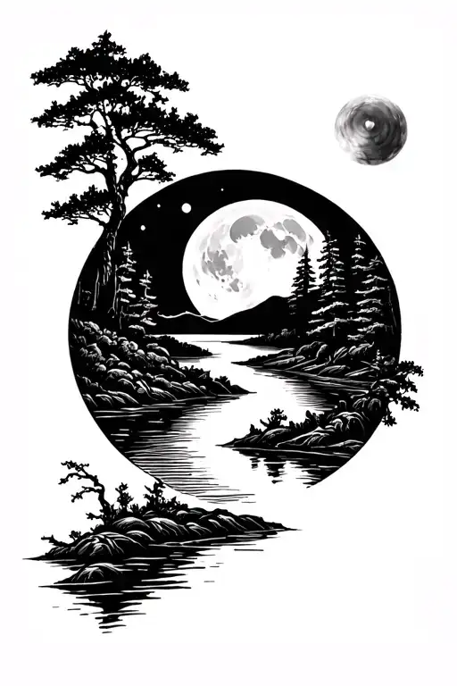 Moonlight On The River