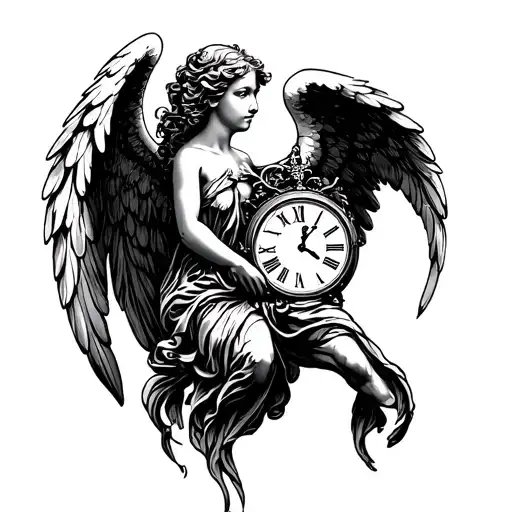 Angel With A Clock