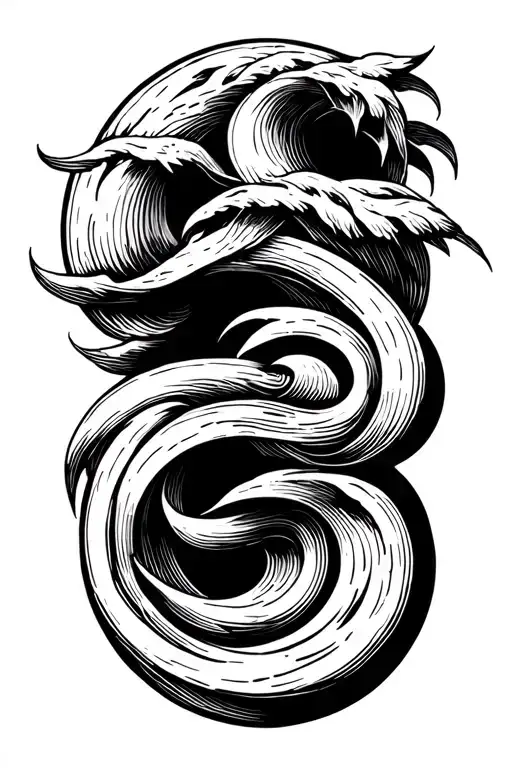 Libra Symbol Wave Forming The Shape