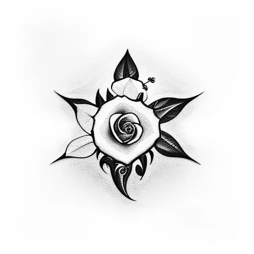 Christian Cross With Roses