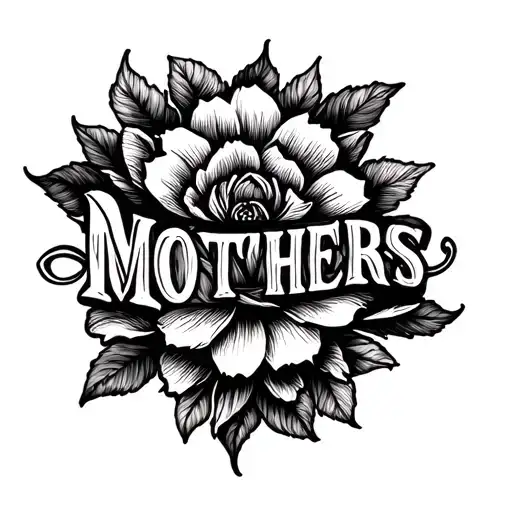 A Tattoo Design Of A Mothers Name