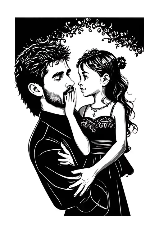 Father And 2 Year Old Daughter