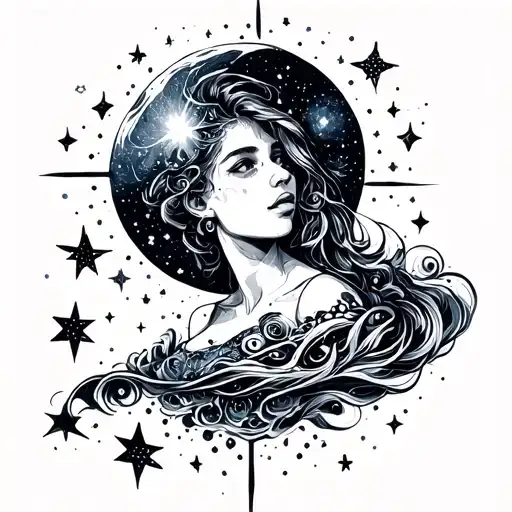 Galaxy And Stars Shining