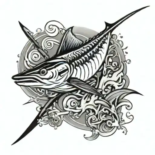 Blue Marlin Jumping