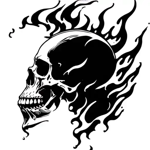 Skull Breathing Fire